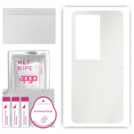 apgo Protective Skin Sticker for the back compatible with Vivo IQOO 11 5G, Wrap Film, Foil, Vinyl - Pattern Matte Transparent