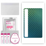 apgo Protective Skin Sticker for the back compatible with TCL TAB 8 LE, Wrap Film, Foil, Vinyl - Pattern Carbon Chameleon CAKA1