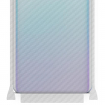 apgo Protective Skin Sticker for the back+sides compatible with Meizu 16s, Full Wrap Film, Foil, Vinyl - Pattern Transparent Carbon