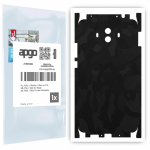 apgo Protective Skin Sticker for the back+sides compatible with Huawei Mate 10, Full Wrap Film, Foil, Vinyl - Pattern Black Camo