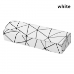 Moodne ristk&uuml;likukujuline prillikast Kallis p&auml;ikeseprillide karp Kaasaskantav metallist pressimiskindel prilli&uuml;mbris Prillide kaitsja tarvik valge