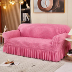 T&auml;ielikult &uuml;mbritsetud Seersuckeri seeliku&auml;&auml;rega diivanikate Elastne t&auml;iskomplektne topeltdiivani kate Four Seasons universaalne libisemisvastane diivanipadi 145-185cm