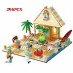 Zombies Ehitusklotsid M&auml;nguasjad Suur laine Rannasseiklus V&auml;ikeste osakestega PVZ Tulevikustseen Tellised Lastele Kingitusm&auml;nguasi Karbita