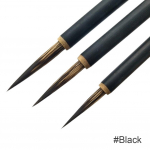 3 tk Vasest peaga konksuliini v&auml;rvipintsel akvarellipintsel Hiina kalligraafia kunstniku kunsti statsionaarne &otilde;limaali pintsel must