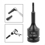 1/2-tolline pistikupesa adapter, t&auml;htpea ajam, auto remondit&ouml;&ouml;riist raskekujuline kuuskantkruvikeeraja mutriv&otilde;ti T20 78x3.8mm