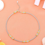 Estele Designer kulla ja roodiumiga kaetud v&otilde;rgust kaelakee t&uuml;drukutele ja naistele