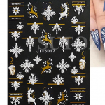 5D j&otilde;ulude reljeefsed k&uuml;&uuml;nekleebised valged lumehelbed liugurid k&uuml;&uuml;ntele armsad multifilmid karukindad kampsuni disainiga kleebised