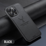 Hirve mustriga riidest nahast telefoni&uuml;mbris iPhone'ile 15 14 13 12 11 Pro X XR XS Max 7 8 Plus P&otilde;rutuskindel pehme seljaga kate For iPhone 15 Pro