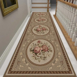 Luksuslikud koridori pikad vaibad jooksjale Esik Sinine kuldne žakaarmatt elutuba hotelli trepimatt libisemiskindel koduk&ouml;&ouml;gi vaip 80x300cm 31.4x118in