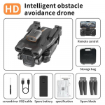 Uus H12 minidroon HD ESC kolme kaamera lainurk optilise voolu lokaliseerimine WIFI FPV neljasuunaline takistuste v&auml;ltimine RC nelikkopteri m&auml;nguasi 1 battery must