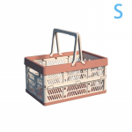 1 tk kokkupandav pastell hoiukorv, suur kokkupandav k&auml;epidemega hoiukarp k&ouml;&ouml;gi, elutoa ja t&ouml;&ouml;laua jaoks 30.5*20.5*16.5cm roosa