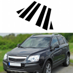 6 tk l&auml;ikivmust autoakna samba postid, mis sobivad Chevrolet Captiva Sport 2006-2010 autokleebiste jaoks