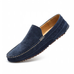Suede nahast meestele m&otilde;eldud mokassiinid Super pehmed mokassiinid kingad meestele Suurused 38-46 Libistatavad meestele tasased kingad Vabaaja jalatsid 38 sinine
