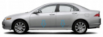 Acura TSX 2004-2008 - Listwy chrom boczne drzwi chromowane ochronne