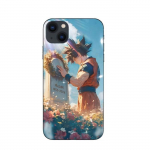 Coque - Maniacase - iPhone 15 Plus - Akira Toriyama - Son Goku - Souple - Bleu