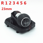 23 mm 5/6 kiirusega auto k&auml;igukangi nupp koos nahast pakiruumi k&auml;igukangi hoova gaiteri kraega A3 8L 2001-2003 salongi varuosade jaoks