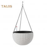 Isekastvad rippuvad istutusmasinad siseruumides, v&auml;litingimustes, paksendatud rippkorv-lillepott veetaseme indikaatoriga ripppott kaktuste &uuml;rtide jaoks L valge