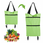 Kokkupandav ratastega ostuk&auml;ru kott Suur korduvkasutatavast riidest k&auml;sik&auml;ekott Bolsas Eco Fabric Supermarket Toidukaupade k&auml;rukott