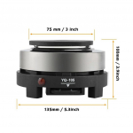 220V 500W mini elektripliit pliidiplaat Multifunktsionaalne kaasaskantav k&ouml;&ouml;gik&uuml;ttekeha 13.5X13.5X7CM must