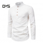 Meeste &auml;ris&auml;rk Slim Fit seisva kraega Kerge hingav stiilne pikkade varrukatega meeste s&auml;rgid 3XL pruun