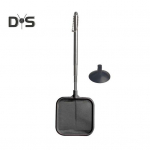 Roostevabast terasest teleskoopk&auml;epidemega paagiv&otilde;rk, s&uuml;gavam v&otilde;rkkott, nelinurkne kalav&otilde;rk krevettidele m&otilde;eldud kalatoiduj&auml;&auml;kide jaoks must