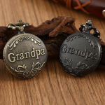 2tk/komplekt, meeste taskukellad, antiikne taskukell Vanaisa Vintage Quartz Punk kaelakee ripatsiga sulamist k&auml;ekellade kunstikollektsiooni kingitused.