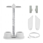 Peakomplekti laadimisjaam koos kontrolleri kinnitusega Mugav laadimisdokk LED-valgustusega ABS-iga MetaQuest 3 peakomplekti jaoks