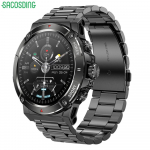 SACOSDING GPS-i nutikell Bluetooth-k&otilde;ne naistele meeste 4G m&auml;lu tervisemonitor V&otilde;rgu&uuml;henduseta kaart Nutikell Sport Fitness J&auml;lgija Kompass Kell