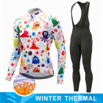 2024 Pro Team Winter Thermal Fliisist jalgrattas&auml;rgi komplekt, pikkade varrukatega jalgrattariided MTB rattar&otilde;ivad Maillot Ropa Ciclismo jalgrattas&otilde;it S