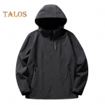 Meeste kraavijope, krae kapuutsiga pikkade varrukatega v&auml;lijope reguleeritava lipsuga t&otilde;mblukuga plekk Tasku veekindel tuulekindel p&otilde;hi&uuml;ler&otilde;ivad M valge