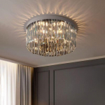 Valgustid Modernne Valgus Kristallvalgusti Lagi Elutuba Atmosf&auml;&auml;r Lihtne Magamistuba Restoran L&uuml;hter Diameter -45cm
