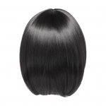 Naiste Boboo parukad koos tukkidega Natural Look K&otilde;rge temperatuuriga siidist l&uuml;hike juuksel&otilde;ik kauakestev kulumismood kohev must/pruun parukas peakate juuksetoode must