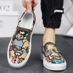 Suvine hingav Trend Mitmek&uuml;lgne vabaaja laisk mees l&ouml;&ouml;b riidest kingadele Pehme tallaga Bean Trend lauajalatsid 39