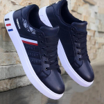 Meeste tossud vabaajaspordijalatsid meestele Kerged PU-nahast hingavad kingad Meeste lamedad valged tennised Zapatillas Hombre 39