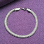 CHSHINE 925 Sterling H&otilde;be 6mm Madu Kett K&auml;ev&otilde;ru Naistele Meestele Pulmapidu Mood V&otilde;lu Ehted 20CM 8inches