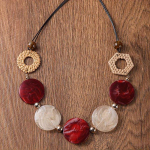 Boho vintage stiilis akr&uuml;&uuml;list k&auml;sitsi valmistatud geomeetriline ripats kaelakee naistele &ndash; 1 tk moeehted, mis sobivad ideaalselt j&otilde;uludeks