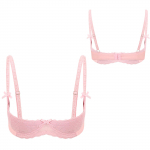 Naiste rinnahoidjad 1/2 tassiga Push Up Underwire pitsist rinnahoidja aluspesu &ouml;&ouml;riided paarism&auml;ngudeks L