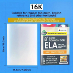 10 tk A4/16K/22K l&auml;bipaistev plastikust raamatukaas, isekleepuv sulgur, vee- ja kulumiskindel raamatute PVC kaitsekate 10PCS