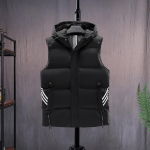 S&uuml;gise ja Talve Meeste Vest Alla Puuvillased Riided Korea Versioon Trendikas Vest Paksenenud Vest Jakk L must