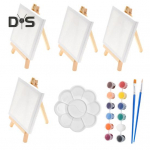 14/23 tk/komplekt Mini l&otilde;uenditahvel koos molbertiga v&auml;limaalimise komplektiga meisterdamise kerge maalikunsti komplekt A