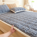 Talvine paksendatud piimaga flanellvoodikate Kodu kokkupandav madrats &uuml;hiselamu pehme voodikate 100*200cm-Mattress
