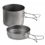 1100 ml / 1600 ml titaanist pottipannikomplekt &uuml;likerge matkak&ouml;&ouml;gitarvete komplekt kaasaskantav toiduvalmistamise t&ouml;&ouml;riist 1600ml pot