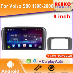 Carplay Android Auto Autoraadio Volvo S80 1998-2006 jaoks 2-DIN Multimeediam&auml;ngija Autoradio Peaseade Navigatsioon Stereoheli 4 core 1GB+32GB carplay