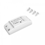 WiFi ja BT Smart Switch 10A 2200 W kaherežiimiline sisse-/v&auml;ljal&uuml;litusseadme h&auml;&auml;l Tuya APP kaugjuhtimispuldi ajastus 1pcs valge