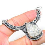 Natural Fossil Coral Gemstone Handmade 925 Sterling Silver Pendant 2.56 j2b18