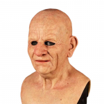 Eakate naiste mask, t&auml;is kortsud pea maski jaoks Vanaisa/vanaema n&auml;omask Devil Novelty Supplies Halloween Party Cosplay Rekvisiidid Old man-bald