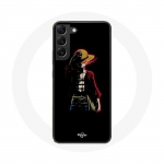 Coque Maniacase pour Samsung Galaxy S22 Plus one piece manga anime luffy fond noir