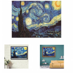 Full Drill 5D Teemantmaal Starry Night Teemantmaal seinakaunistuseks