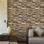 45*100cm tagak&uuml;lg liimiga Vin&uuml;&uuml;l isekleepuv tapeet PVC seinakleebised telliskivi veekindel tellissein Creeper