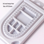 K&auml;sitsi valmistatud DIY helmeste disainiplaat koos m&otilde;&otilde;teskaalaga kaelakeede ja k&auml;ev&otilde;rude jaoks small design plate (1 piece)